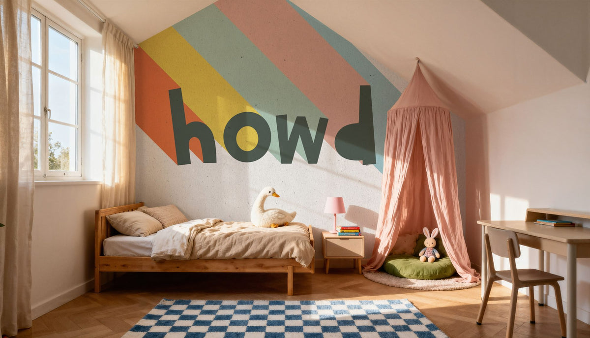 Howdy Rainbow Mural Wallpaper - room preview 05