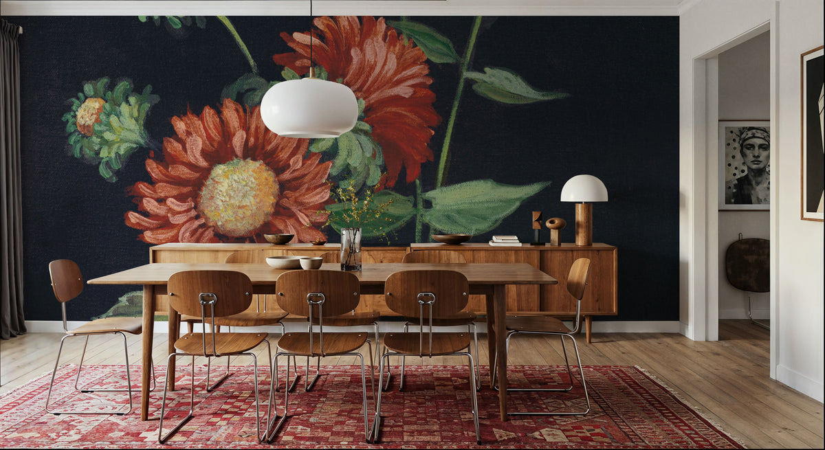 Botanical Beauty I Jewel Mural Wallpaper - room preview 05