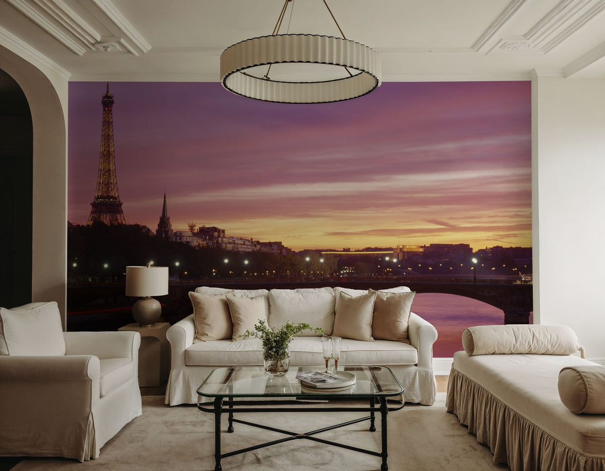 Twilight Riverside Reflections Mural Wallpaper - room preview 05
