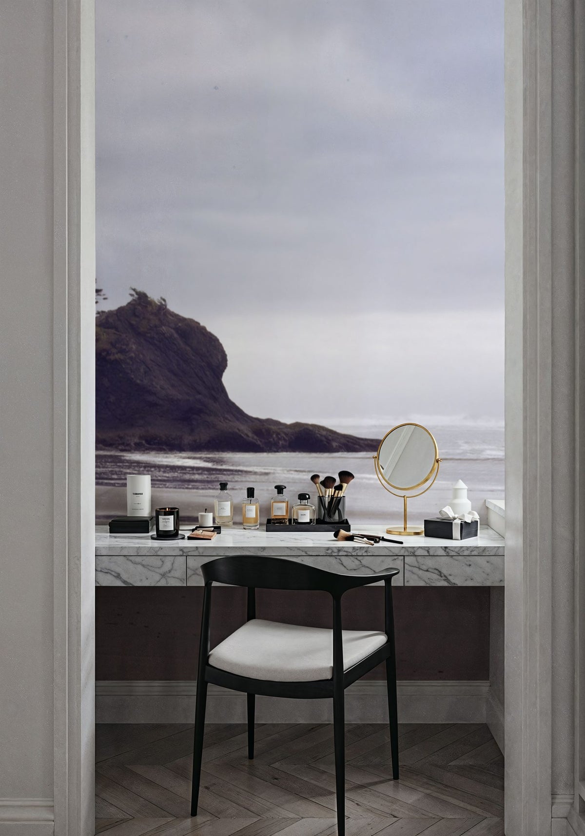 Misty Coastal Haven Mural Wallpaper - room preview 05