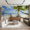 Resting Palm Tree Mural Wallpaper - room preview 05