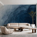 Indigo Ocean Mural Wallpaper - room preview 05