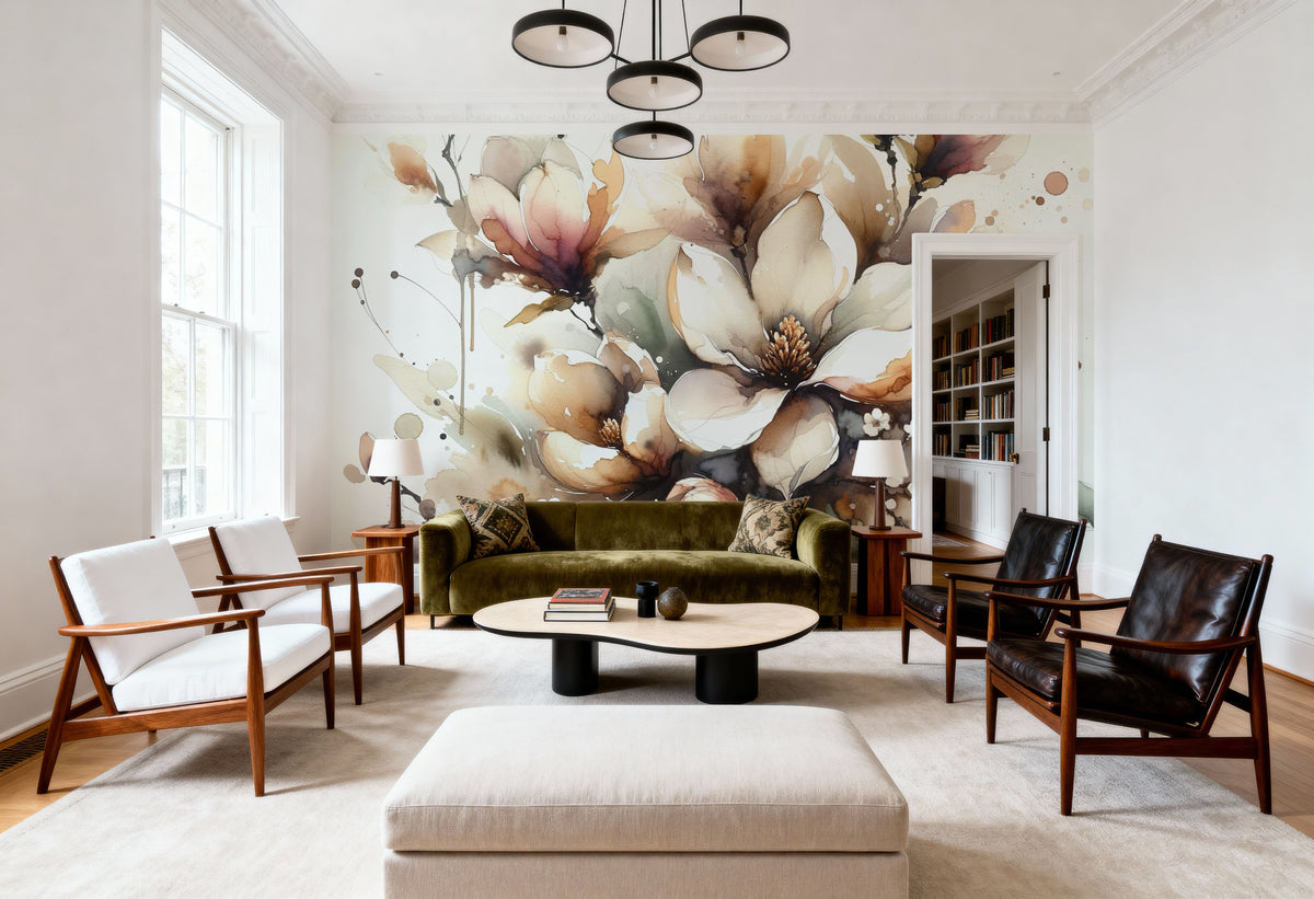 Blooming Elegantly Mural Wallpaper - room preview 05