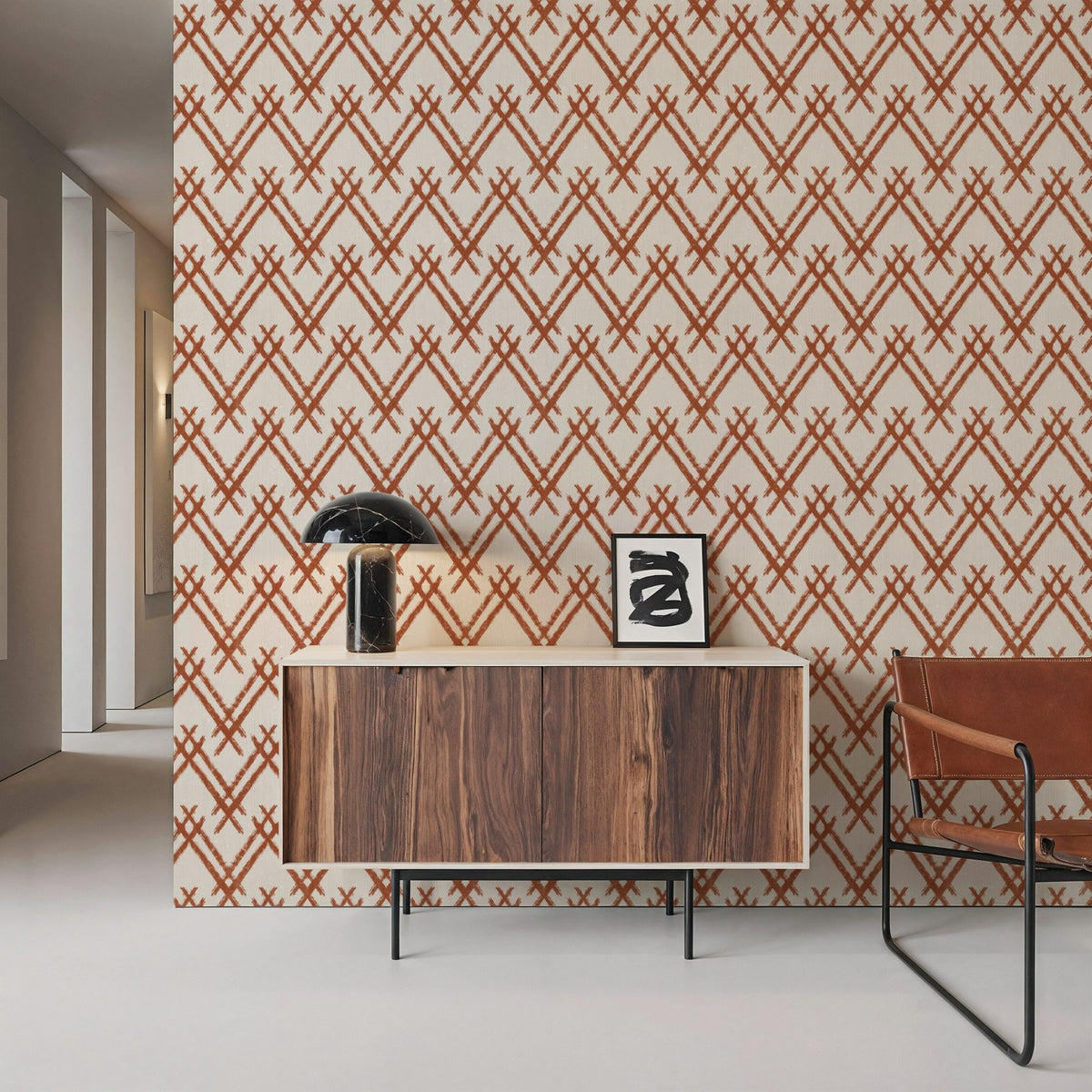 Woodland Tops Brown Mural Wallpaper - room preview 05