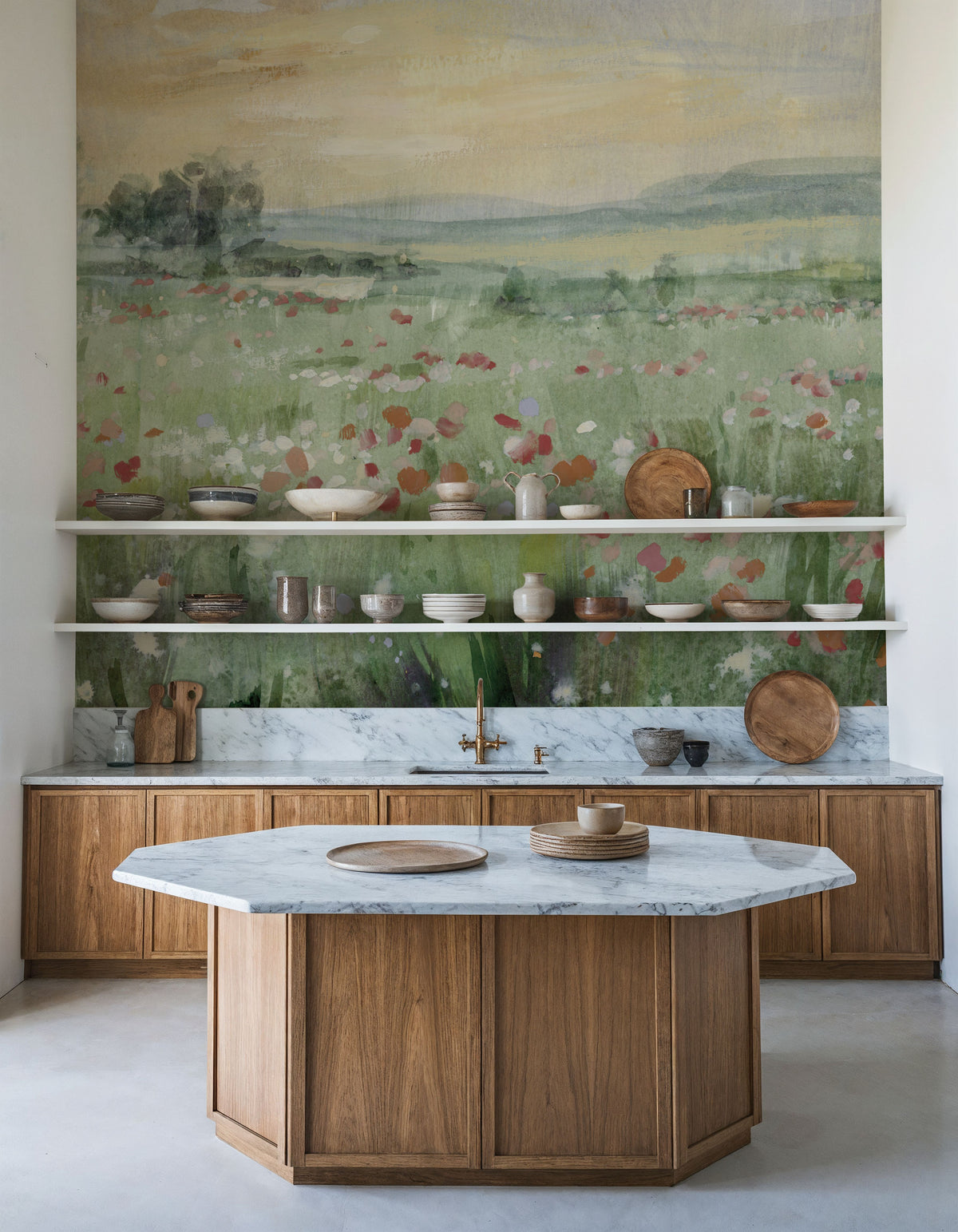 First Light on the Meadow Mural Wallpaper - room preview 05