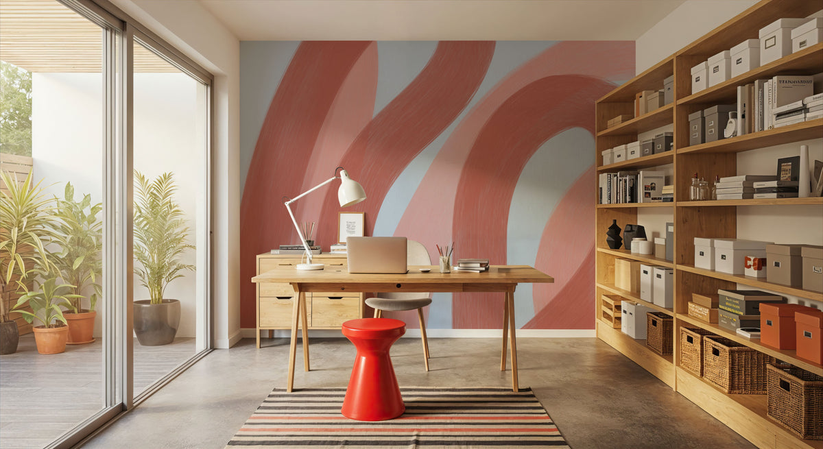 Modern Abstract `Salon Yopie` Mural Wallpaper - room preview 05