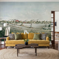 Old View of Milwaukee From Lake Michigan, 1874 Mural Wallpaper - room preview 05
