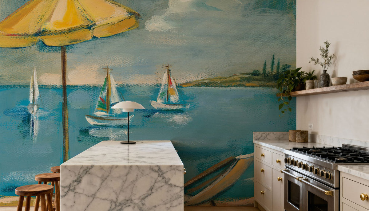 Turquoise Bay II Mural Wallpaper - room preview 05