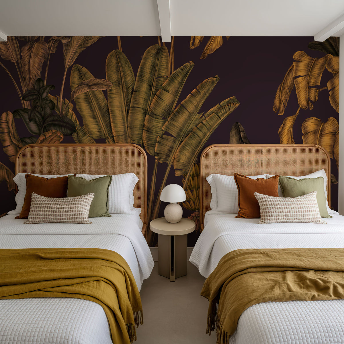 Banana Grove, Plum Mural Wallpaper - room preview 05