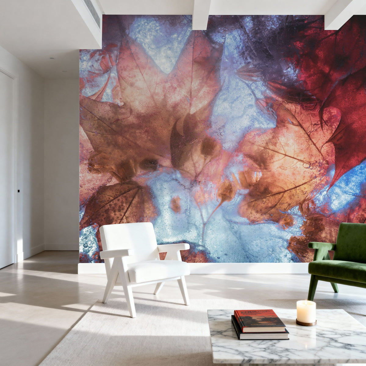 Frozen Autumn Mural Wallpaper - room preview 05