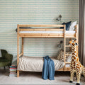 Coastal Leaning Turqouise Mural Wallpaper - room preview 05