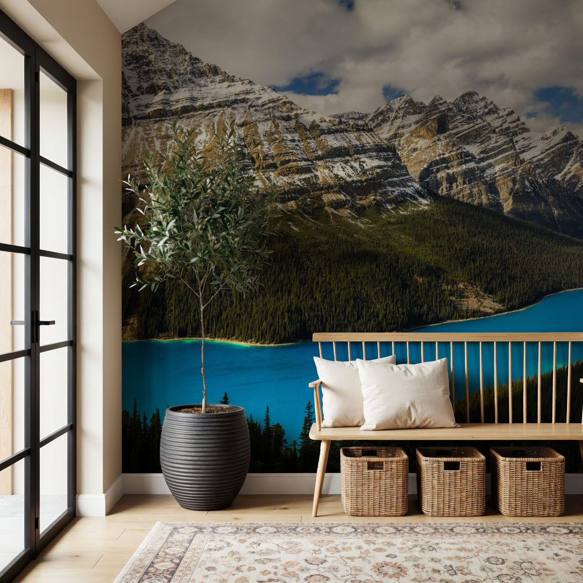 Peyto Lake Mural Wallpaper - room preview 05