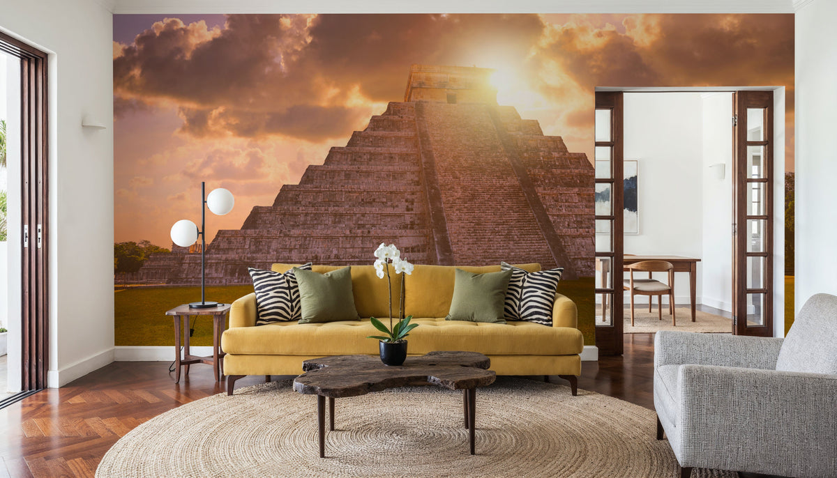 Temple of the Setting Sun Mural Wallpaper - room preview 05