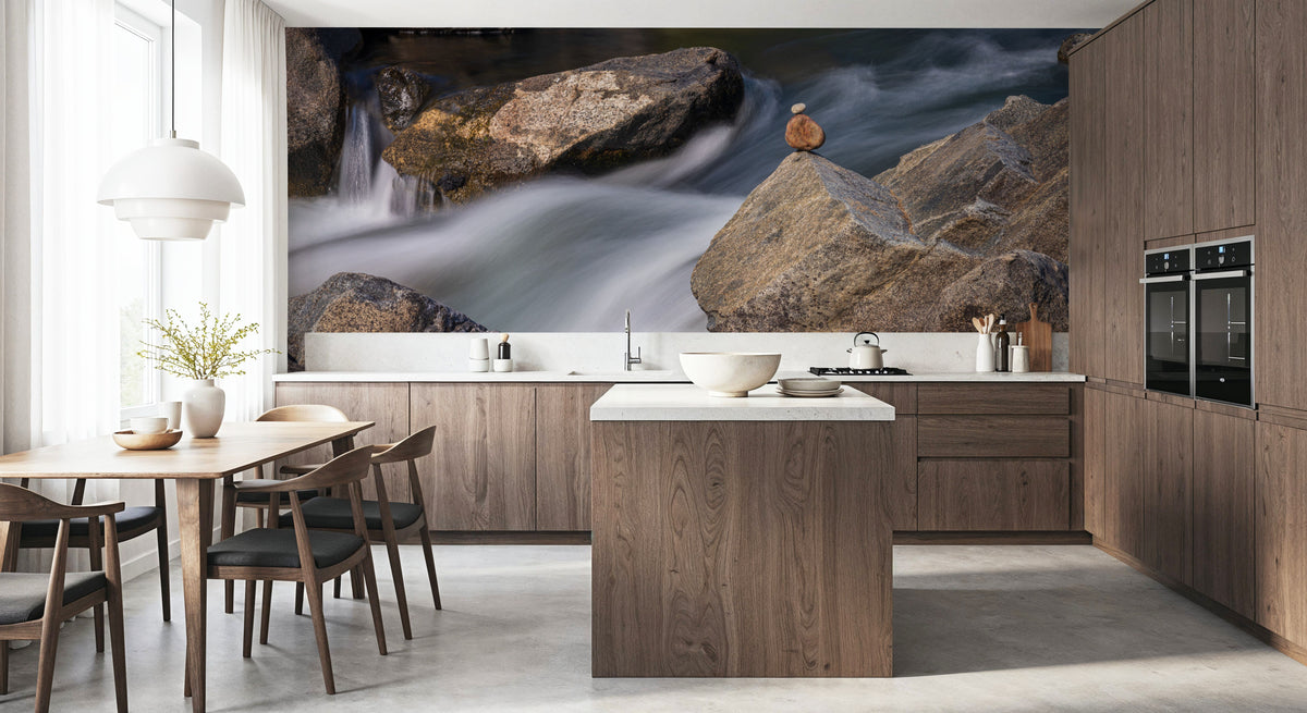 Icicle Creek Stones Mural Wallpaper - room preview 05