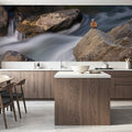 Icicle Creek Stones Mural Wallpaper - room preview 05