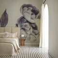 Subtle Rose Mural Wallpaper - room preview 05