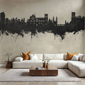 Granada Spain Skyline Concrete Mural Wallpaper - room preview 05