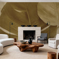 Ornate Monstera Leaf II Mural Wallpaper - room preview 05
