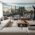 Greetings From Brooklyn Bridge Mural Wallpaper - room preview 05