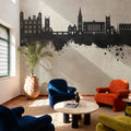 Stamford England Skyline Concrete Mural Wallpaper - room preview 05