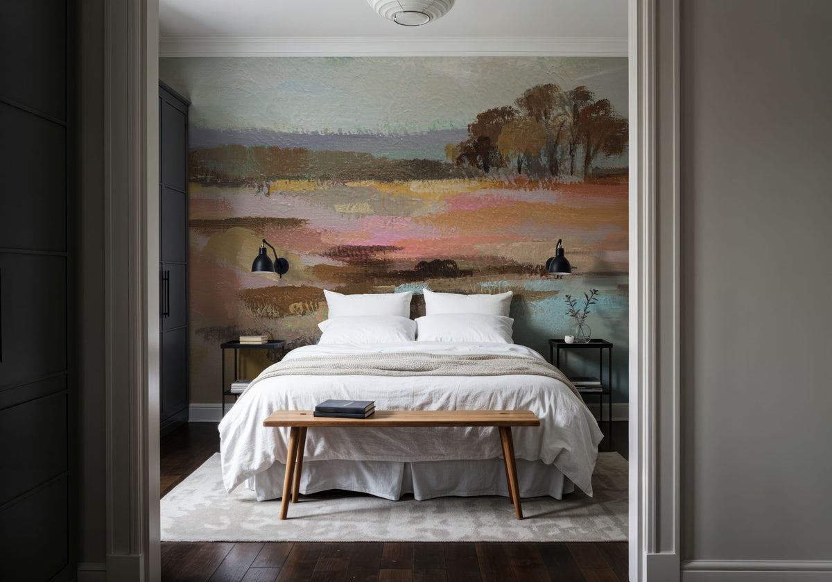 Golden Fall Mural Wallpaper - Warm Tone - room preview 05