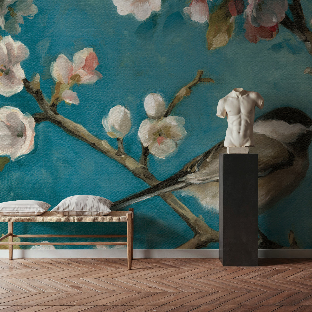Blossom Bird I Mural Wallpaper - room preview 05