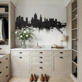 Nottingham England Skyline Black & White Mural Wallpaper - room preview 05
