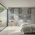 German Renaissance, Gray Mural Wallpaper - room preview 05