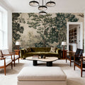 Enchanted Grove Tapestry, Greens Mural Wallpaper - room preview 05