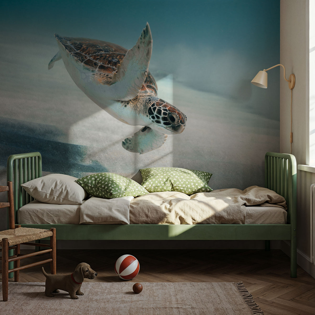 Wave Hello Mural Wallpaper - room preview 05