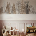 Snowy View Mural Wallpaper - room preview 05