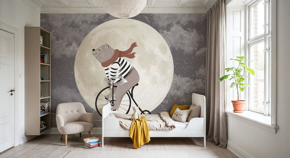 The Bravest Bear Mural Wallpaper - room preview 05