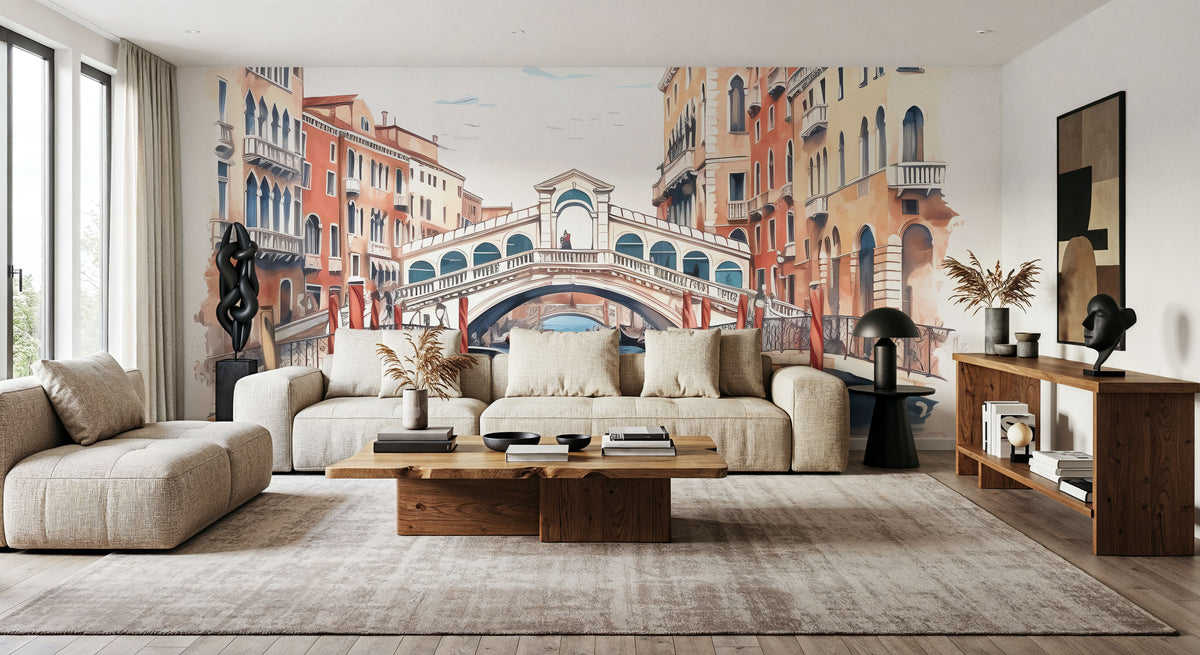 Water Under the Bridge Mural Wallpaper - room preview 05