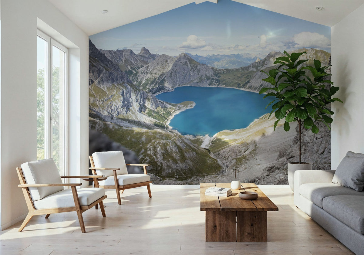Lake in the Alps Mural Wallpaper - room preview 05