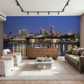 Urban Twilight Reflection Mural Wallpaper - room preview 05
