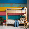 Mexican Wood Mural Wallpaper - room preview 05