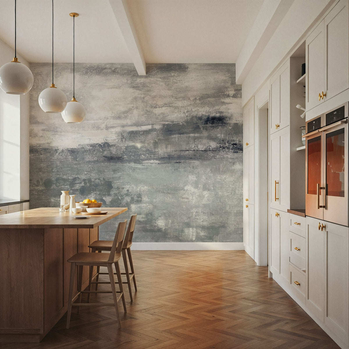 Spring Valley I Neutral Mural Wallpaper - room preview 05