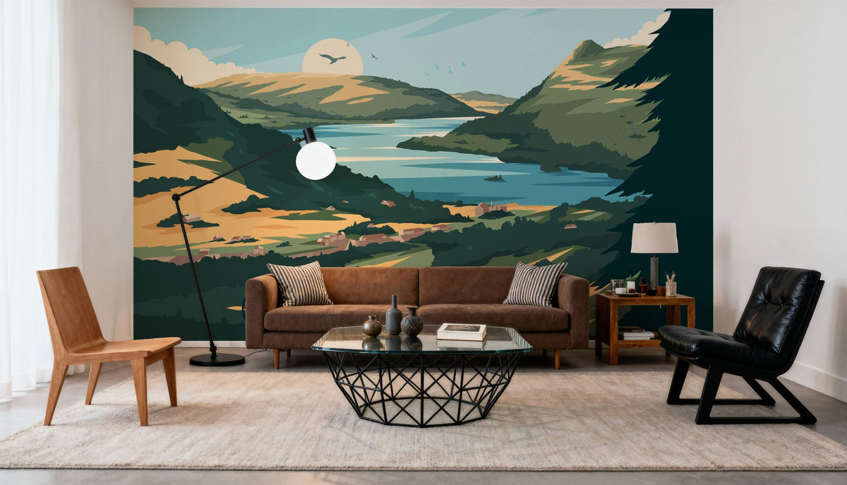Travel Lake Windermere Mural Wallpaper - room preview 05