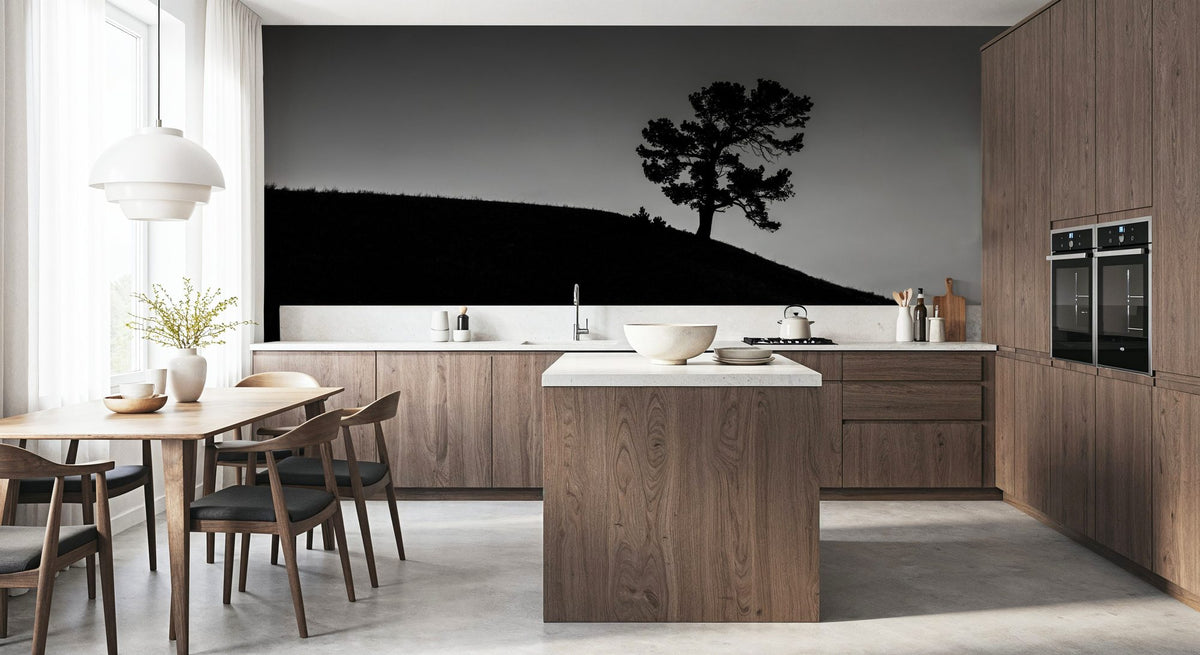 Limber Pine BW Mural Wallpaper - room preview 05