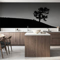 Limber Pine BW Mural Wallpaper - room preview 05