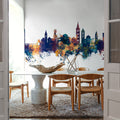 Zadar Croatia Skyline Blue & Bronze Mural Wallpaper - room preview 05