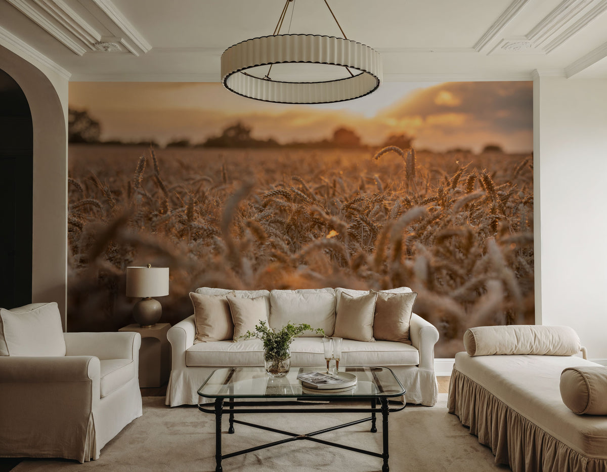 Harvest Sunset Mural Wallpaper - room preview 05