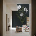Pretty Little Flower IV Black Mural Wallpaper - room preview 05