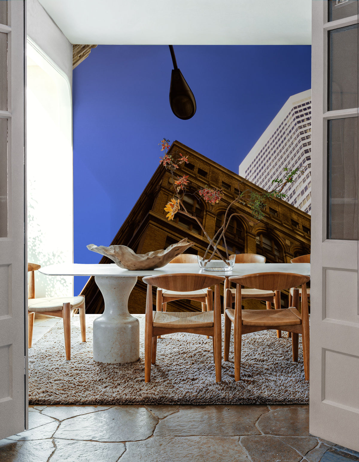 Urban Skyline Majesty Mural Wallpaper - room preview 05