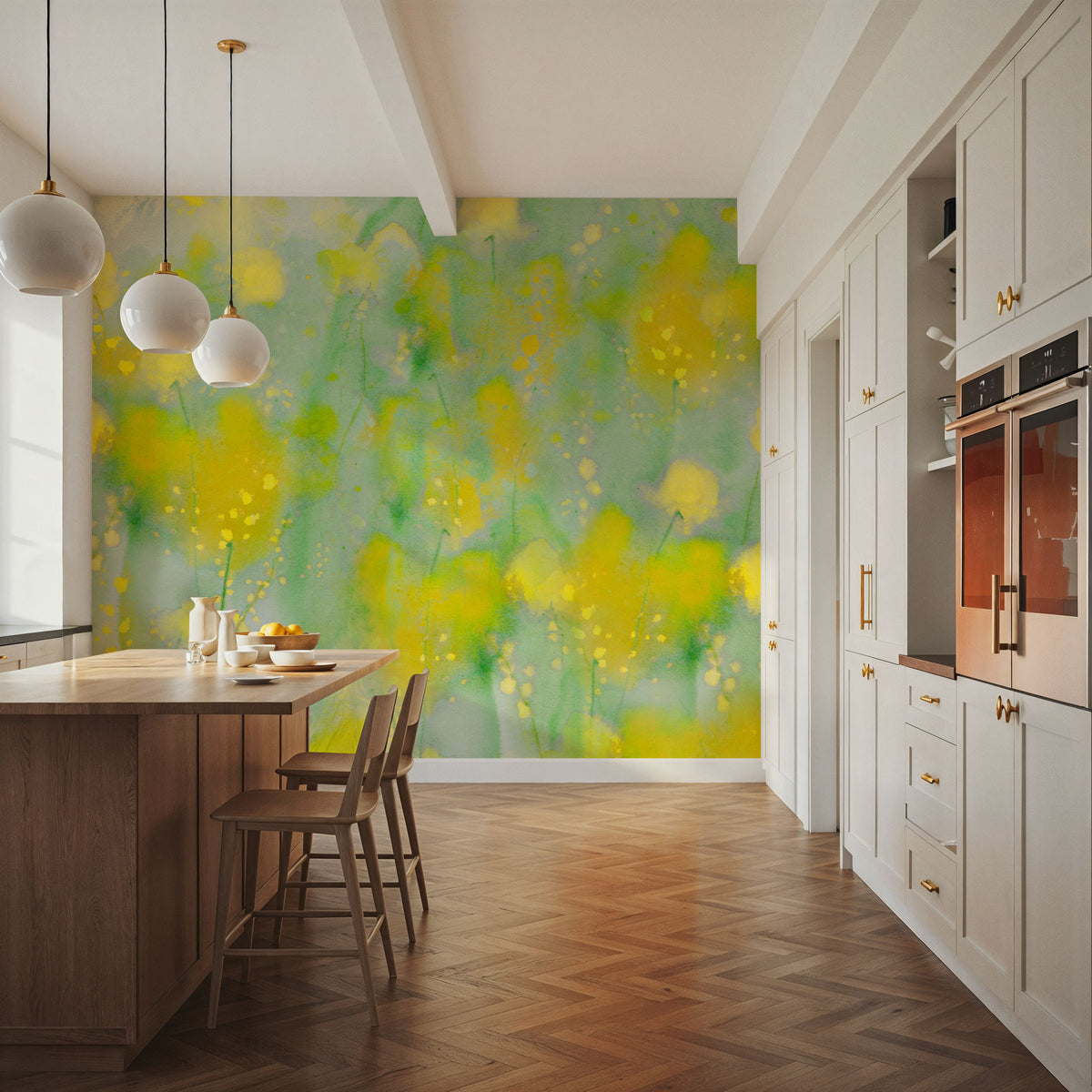 Mimosa Fields Mural Wallpaper - room preview 05