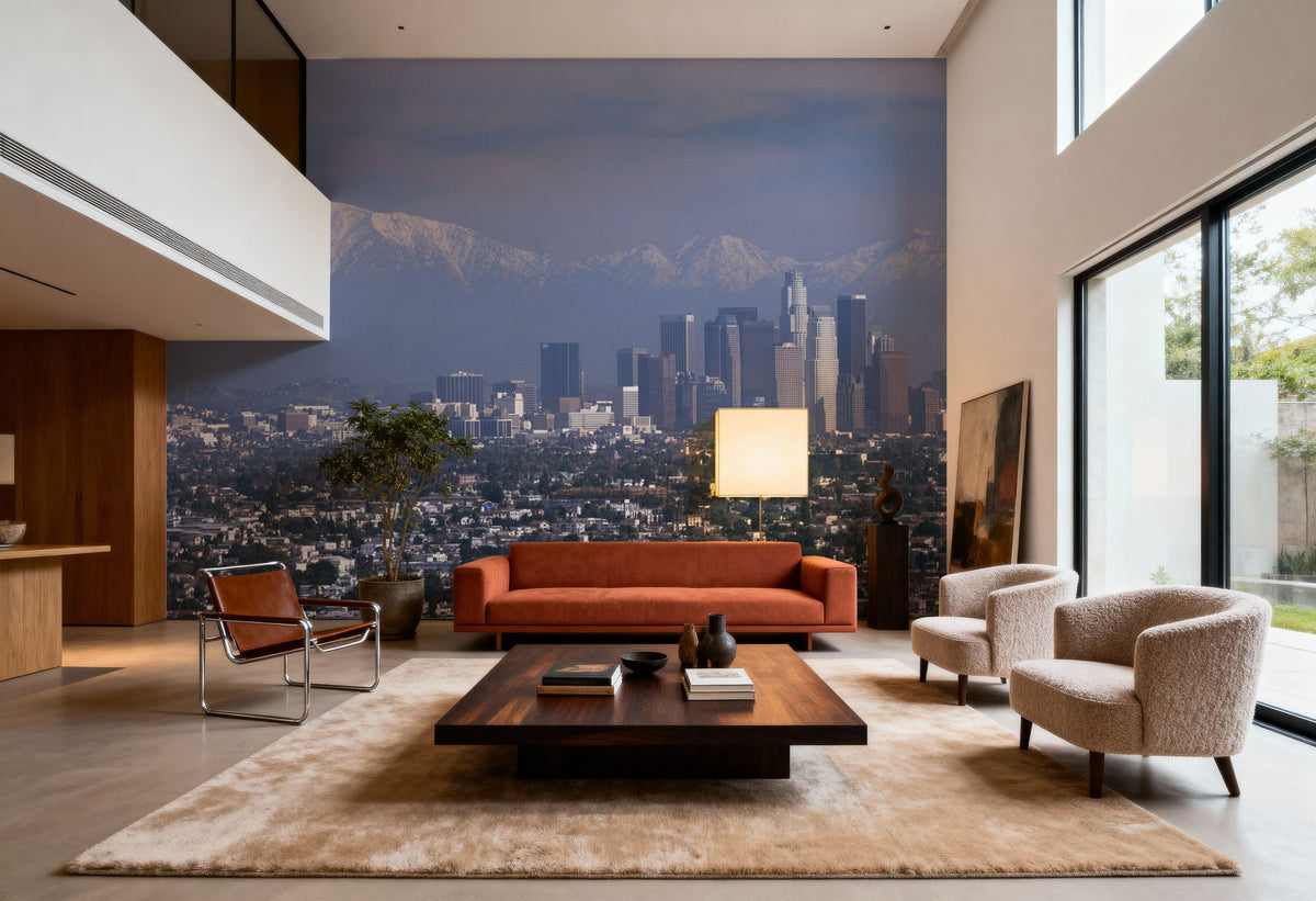 Mountain Metropolis Mural Wallpaper - room preview 05
