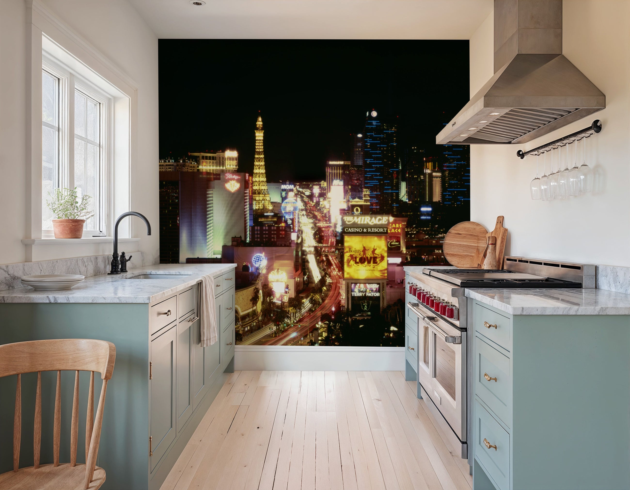 Vegas Lights Mural Wallpaper