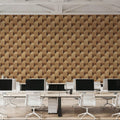 Illusion Box Marquetry, Oak Mural Wallpaper - room preview 05
