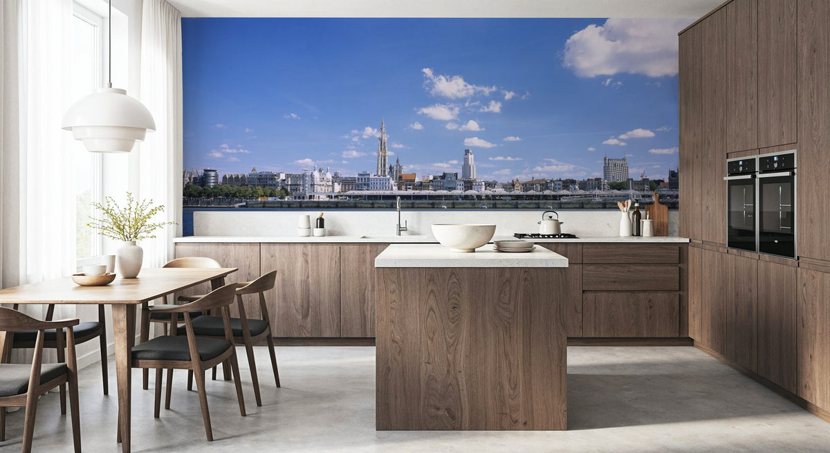 London Riverside Panorama Mural Wallpaper - room preview 05
