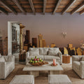 Golden Metropolis Dusk Mountain Mural Wallpaper - room preview 05